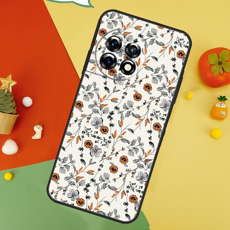 Чехол-арт с цветами для OnePlus Nord 5 CE 2 3 4 Lite N20 N30 OnePlus 15 13 12 11 10 10T 12R 13T 13R