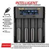 4 Slots LCD Display Battery Charger Smart USB LCD Battery Charger for AA/AAA/18650/21700/2665010400/14500/14650/16340/18350/18500/18490 Nimh Battery