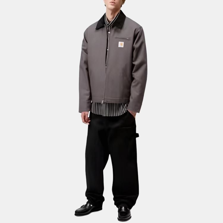 Carhartt WIP FW25 Detroit Jacket Классическая куртка на молнии с длинным рукавом Повседневная куртка Мужские куртки I015264-3CL-01