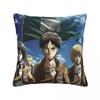 Captain Levi Best Anime Pillow Cases Shingeki no Kyojin Attack on Titan Cushion Covers Throw Pillow Case Cover for Home x
