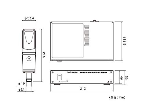 Vacuum Tube Condenser Microphone AT4060a 1 Inch Large Diameter Dual Diaphragm DC Bias Unidirectional Power Supply Included Dedicated Shock Mount