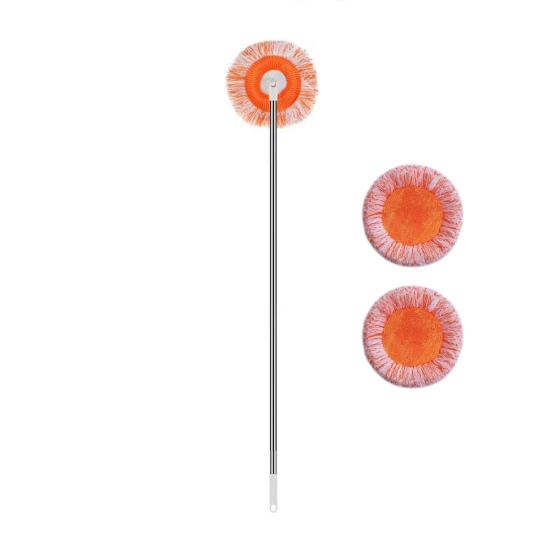 Швабра для уборки углов ванной комнаты, вращающаяся на 360 градусов, швабра из нержавеющей стали для влажной и сухой уборки поверхностей в ванной