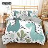 Cartoon Dinosaur Toddler Bedding Set Cartoon Animals Duvet Cover Microfiber Quilt Cover For Kids Boys Girl Teen