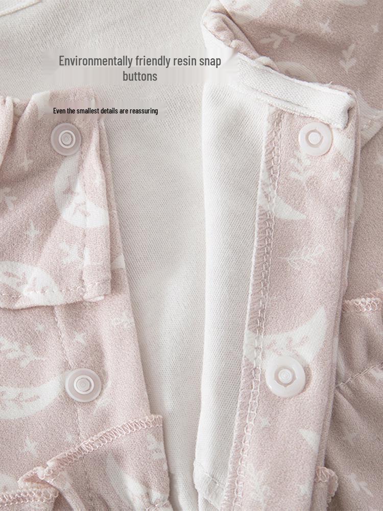 Newborn Princess Romper for Girls, Spring/Autumn, One-Piece, Pure Cotton, Class A, Size 59