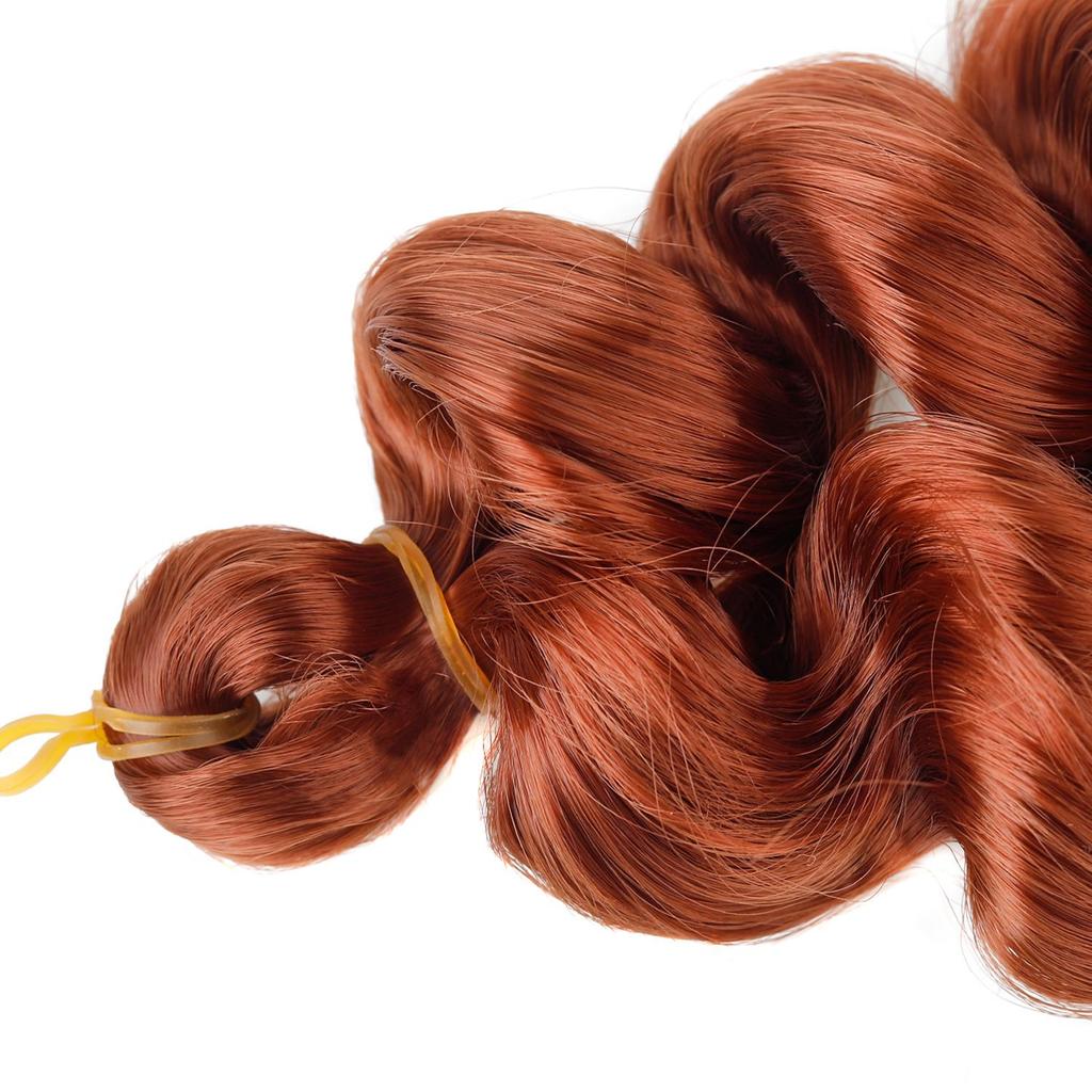 Короткие французские кудрявые синтетические волосы для плетения, Loose Wave,extensions для афро-женщин