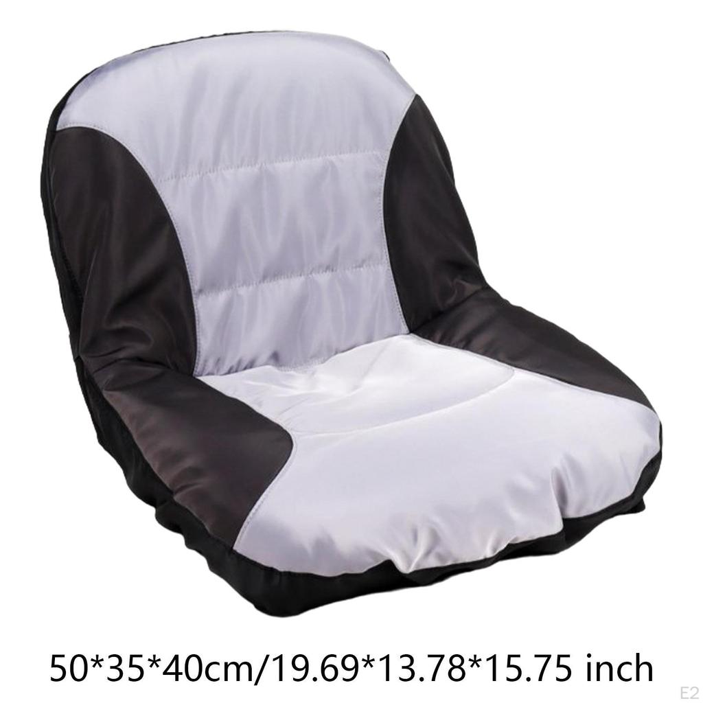 Riding Grass Mower Seat Cover Waterproof Anti Slip with Pockets