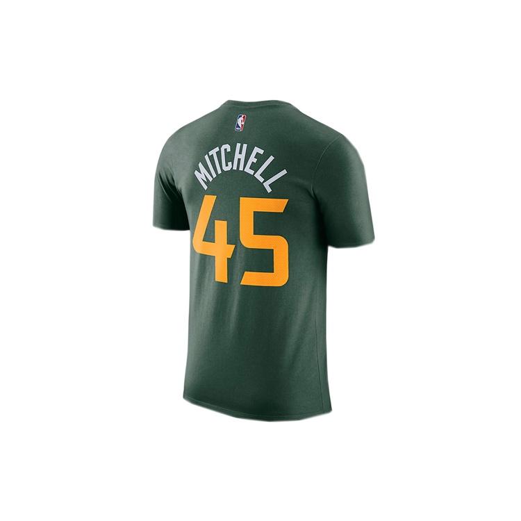 Nike NBA Utah Jazz 4 No. 5 Athleisure Casual Sports Quick Dry Short Sleeve Green Men's AO0951-323