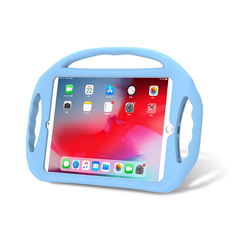 Силиконовый защитный чехол для iPad 7/8/9 10.2 с подставкой и тремя ручками - Ударопрочный корпус для планшета