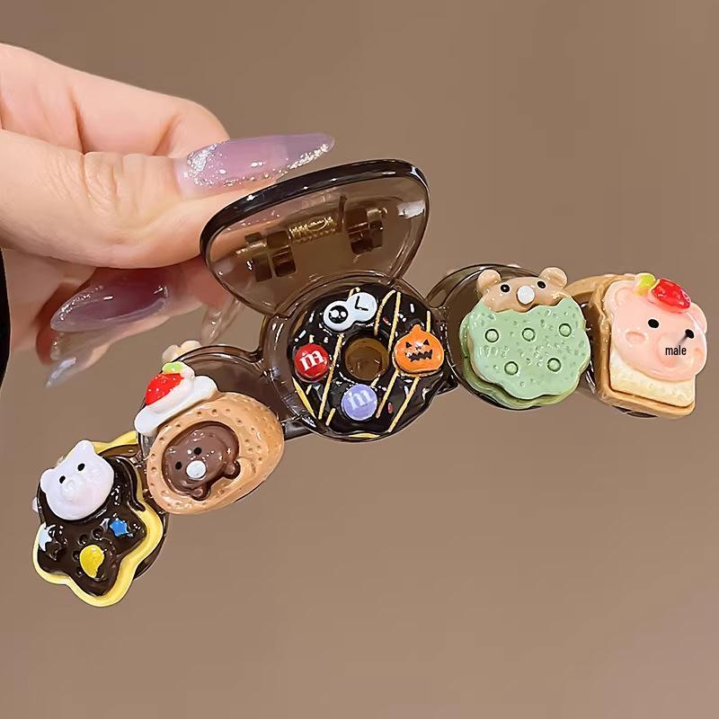 Заколка для волос в корейском стиле с бантом в горошек - Элегантная и универсальная