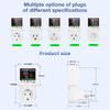 Tuya WIFI Digital Power Meter Socket KWh Energy Meter Overvoltage Protection Socket AC 220V EU Plug