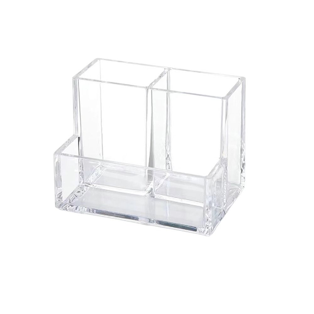 Раздельное хранение Коробка для хранения канцелярских товаров Прозрачный стакан для ручек для дома, школы, офиса