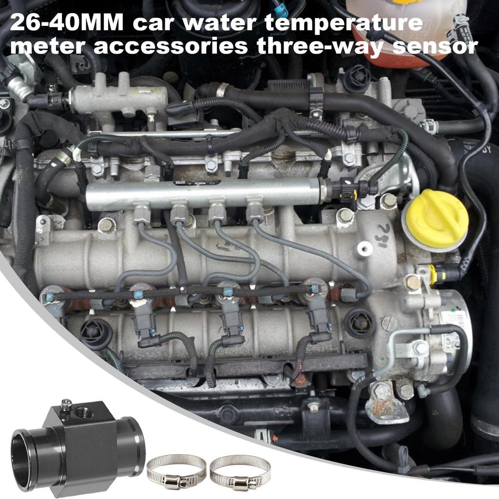 Joint Pipe Gauge, Aluminum Alloy Hose Adapter, Automotive Temperature Fitting Adapter Sensor Gauge