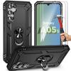 Protective Case - Booling - for Samsung Galaxy A05s - Black - 2 Tempered Glasses - Shockproof Reinforced Edge