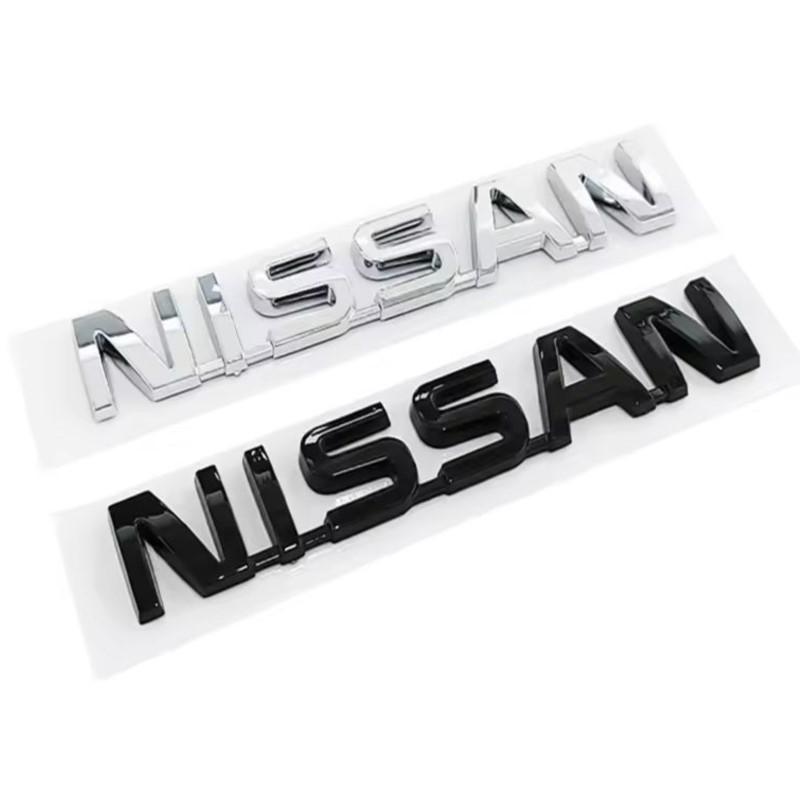 CHHUPY1 ABS Plastic Car Trunk Rear Logo Stickers Letter Decals For Nissan X-trail Qashqai Rogue Sport RogueAltima Versa Juke Leaf