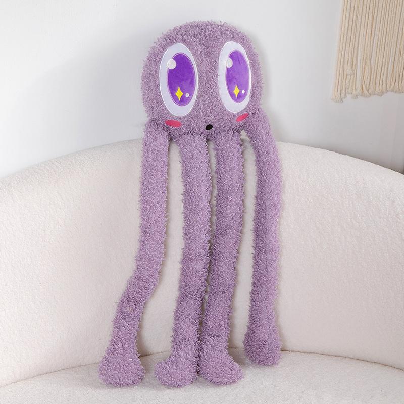 100cm Big Eyes Octopus Doll Giant Plush Toy Long Four Claws Stuffed Underwater Animal Soft Plushie Peluche Boys Girls Gift