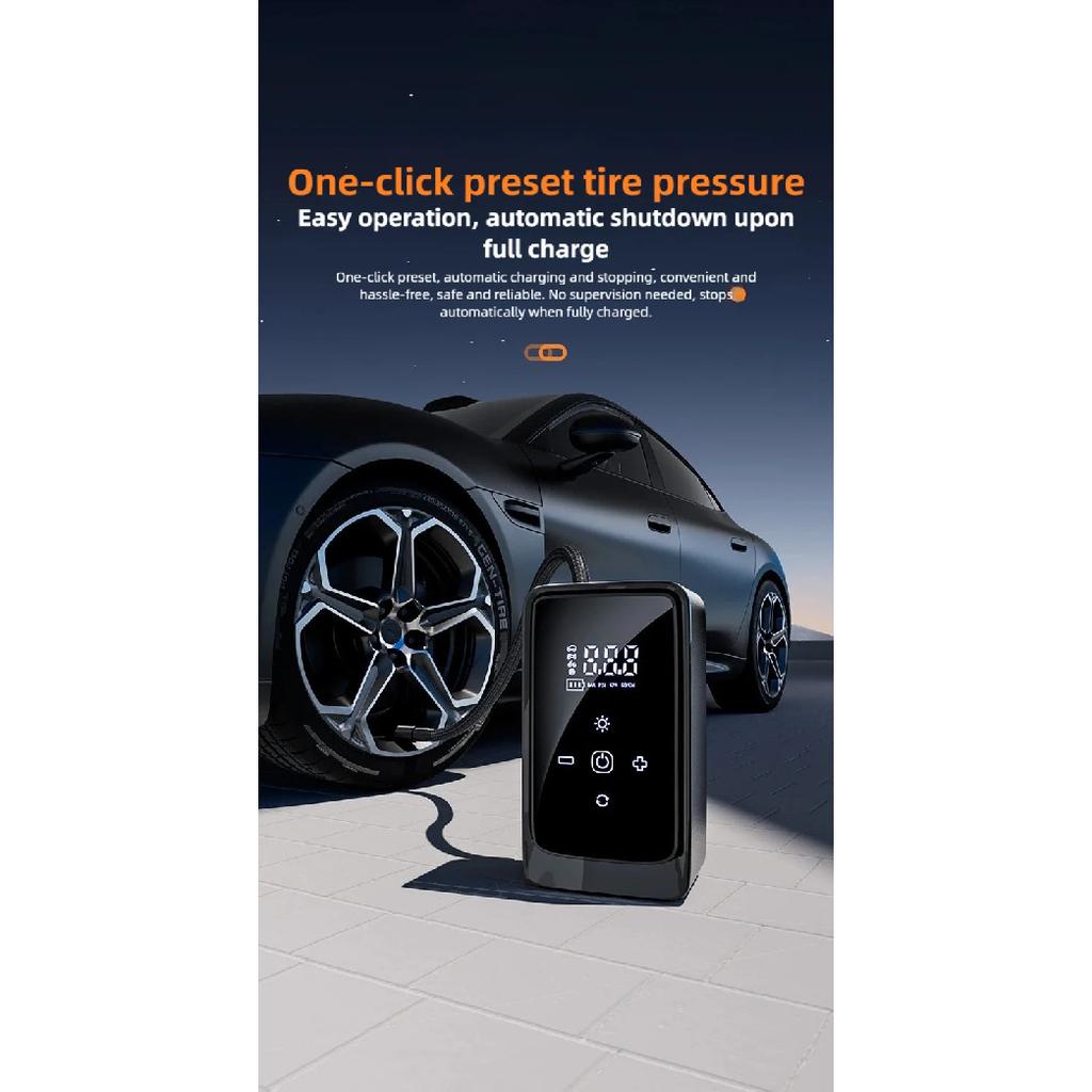 140PSI Portable Bike Pump Smart Wireless Tire Inflator for Bicycles, Balls, Motorcycles, and Cars