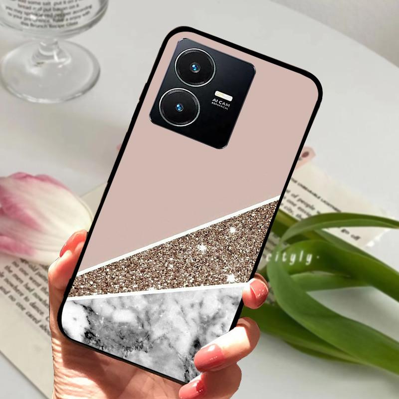Для Vivo Y22S 2022 Чехол Ударопрочный Мягкий ТПУ Силиконовый Чехол для Телефона Для Vivo Y22 Y 22 V2207 Y22S V2206 Funda Capa Мультяшный Vivoy22