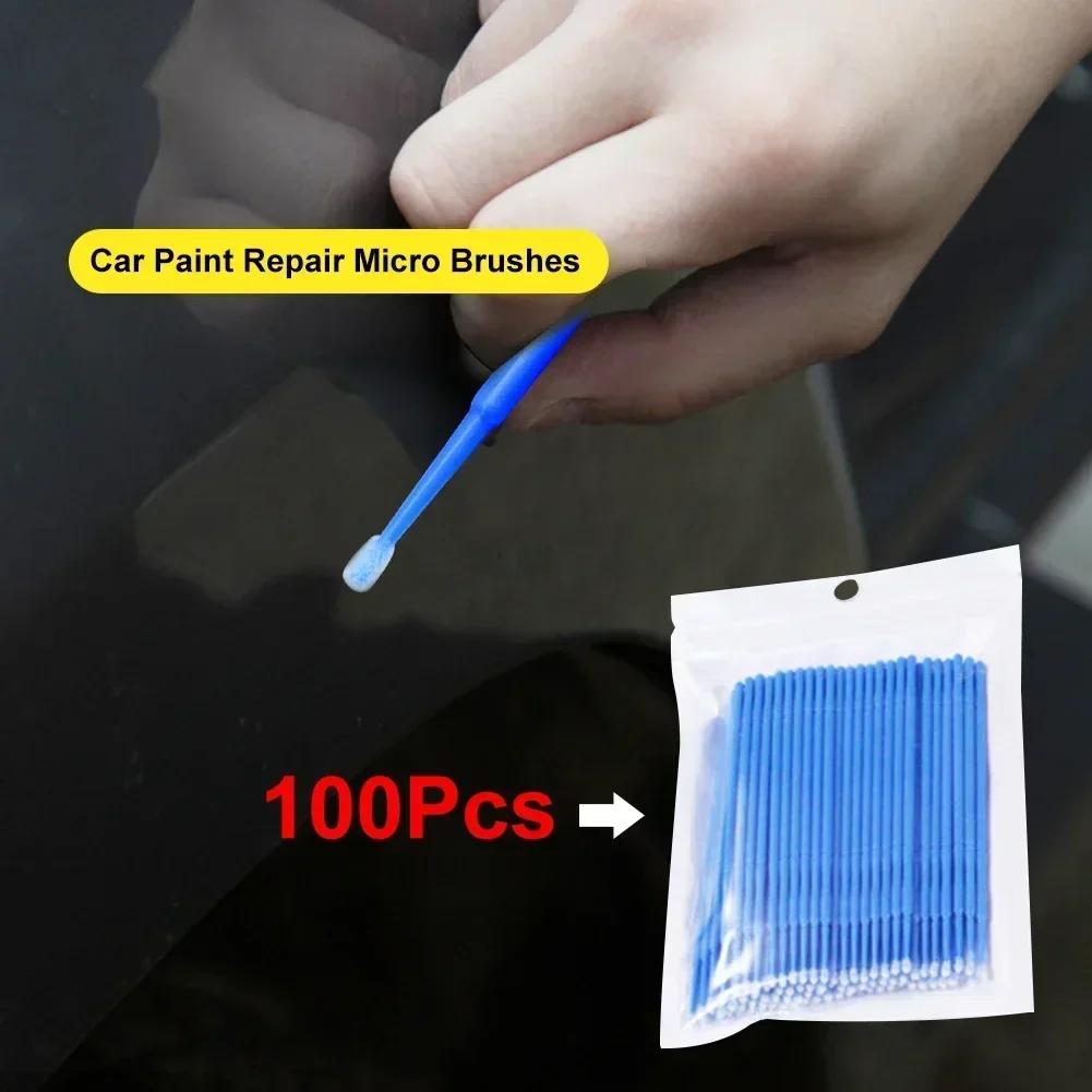 100 шт. Щеточка для чистки ресниц, микроватные палочки для наращивания ресниц, отдельные микрощеточки для ресниц, инструменты для снятия макияжа