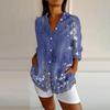 Womens Button Down Shirts Cotton Linen Long Sleeve Dress Shirts Casual Summer Tops Work Blouses