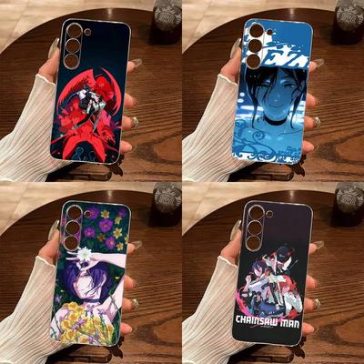 Чехол для телефона с изображением Резе из аниме Chainsaw Man Для Samsung GalaxyA13,21s,22,31,32,52,53,71,72,73 Прозрачный чехол