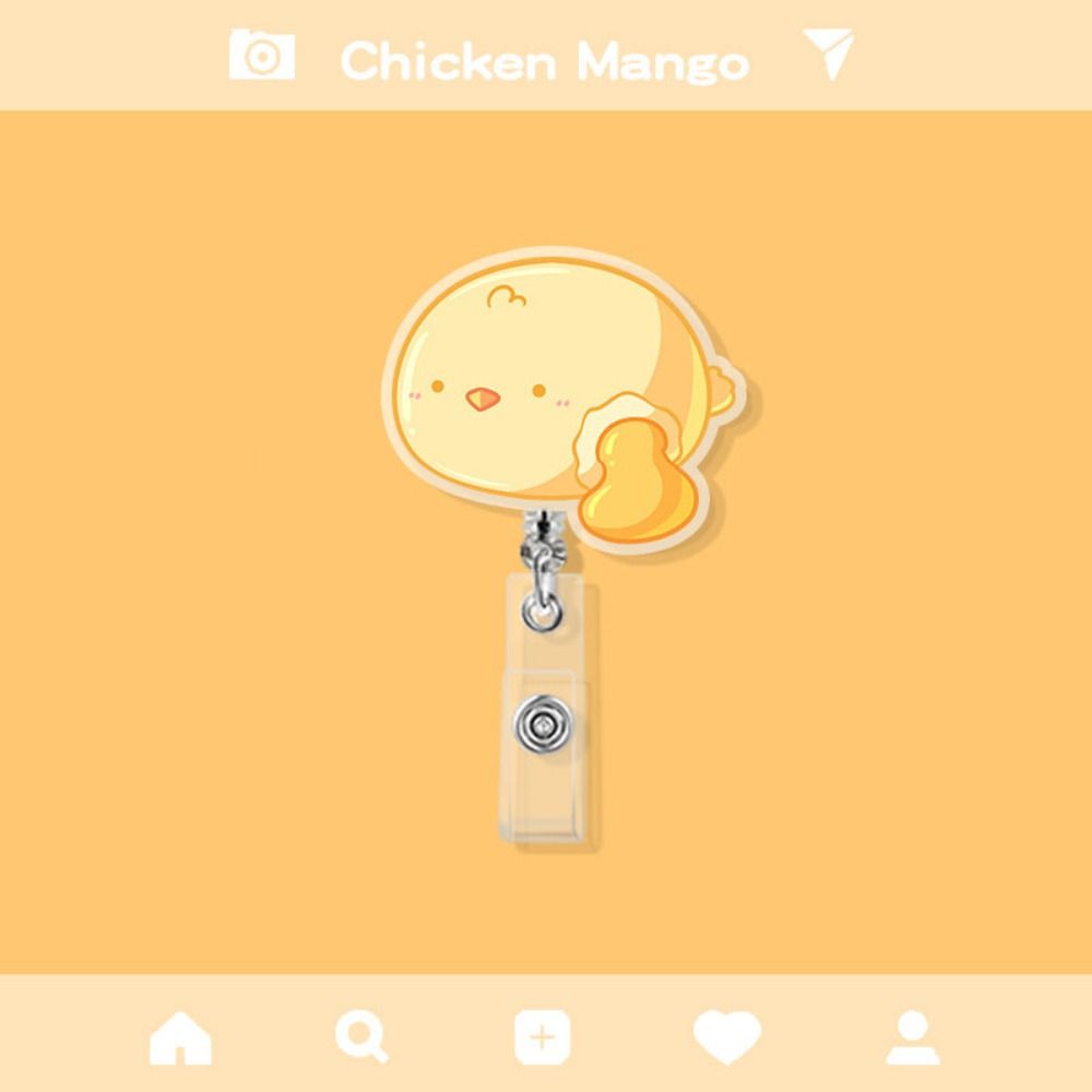 Cartoon Animal Cartoon Retractable Badge Reel Dumplings Cute Bunny ID Holder Hospital Supplies