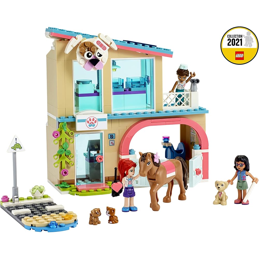 LEGO Друзья Клиника для животных Хартлейк Сити Набор 41446 с Мини-фигурками и Аксессуарами