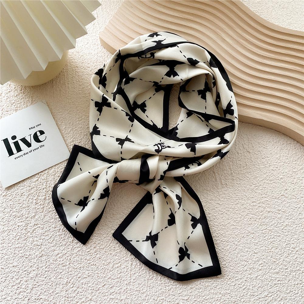 New Scarves Silk Scarves Women'S Spring And Autumn Season Long Decorative Professional Scarves Summer Thin Styles Paired With Shirts Stylish