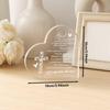 Centerpieces Unique Home Decor - Heart - Shaped Acrylic Memorial Sign with Inspiring Quote, Ideal for Bedroom, Living Room