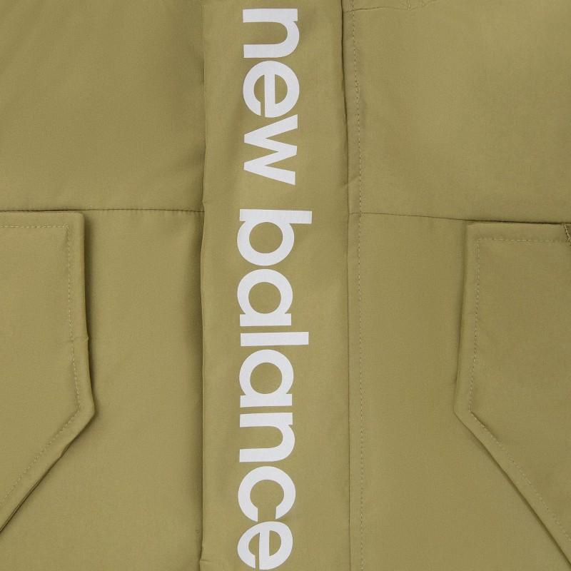 New Balance Мужские пуховики Темно-зеленые С капюшоном Умеренные AMJ04356-OV