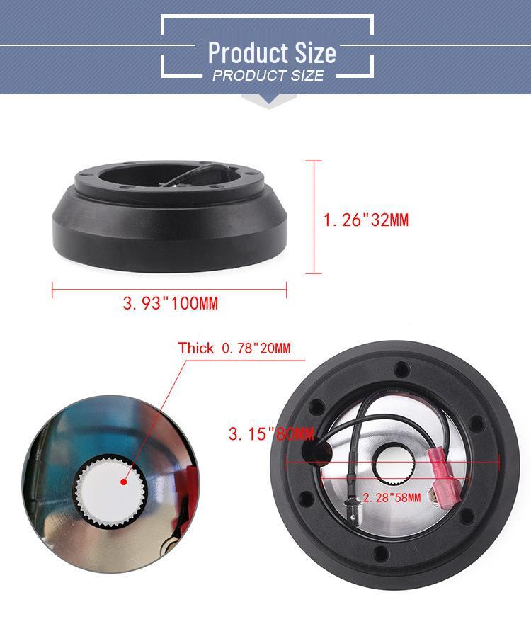 Mazda 70mm 6-Bolt Racing Steering Wheel Hub Adapter