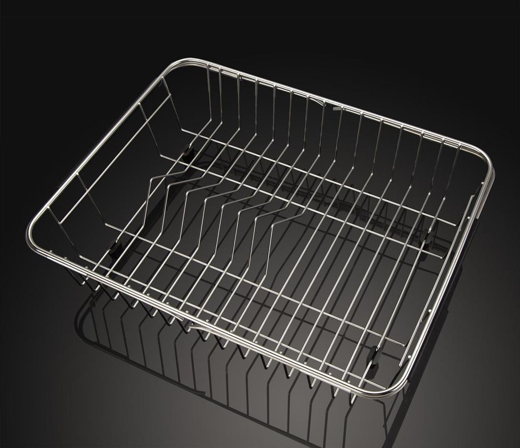 SANNO Expandable Dish Drainer Wire Sliding Dish Dish Drainer Kitchen Dish Cutlery Holder Stainless Steel Basket, Drainer, Rack, Rack, Holder,