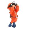 Aquarium Diver Decoration Floating Fish Tank Small Diver Model for Floating Aquarium Accessory Orange Fatty Taking