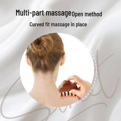 Портативный сандаловый гребень гуаша: Женский меридианный массаж и подарок