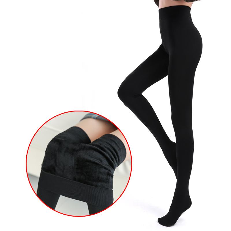 Зимние теплые женские бархатные эластичные леггинсы, брюки, толстые колготки на флисовой подкладке