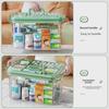 Large Capacity Multi-Layer Transparent Medicine Storage Box for Family First Aid