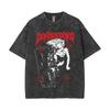 Dorohedoro Никайдо Стиль Death Metal Графический Принт Винтажная Стирка Оверсайз Аниме Уличная Одежда Футболка