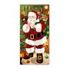 Christmas Door Curtain Santa Claus Door Cover Banner Reusable Photo Backdrop Door Cover for Indoor Outdoor Festive Decor