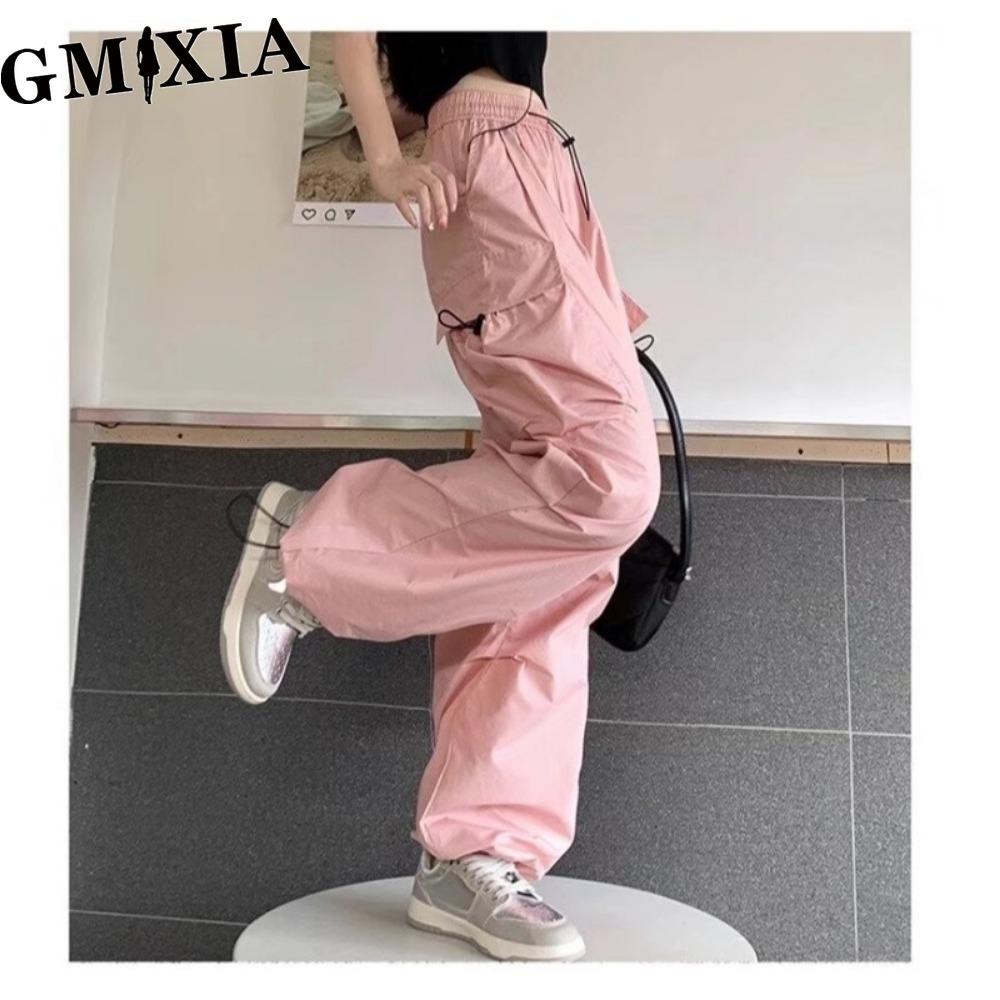 GMXIA Женские модные повседневные однотонные брюки и капри с принтом