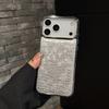 Чехол для телефона с серебристой окантовкой и текстурой крокодила для iPhone 17 Air 16 15 14 13 12 11 Plus Pro Max, противоударный чехол с полным покрытием