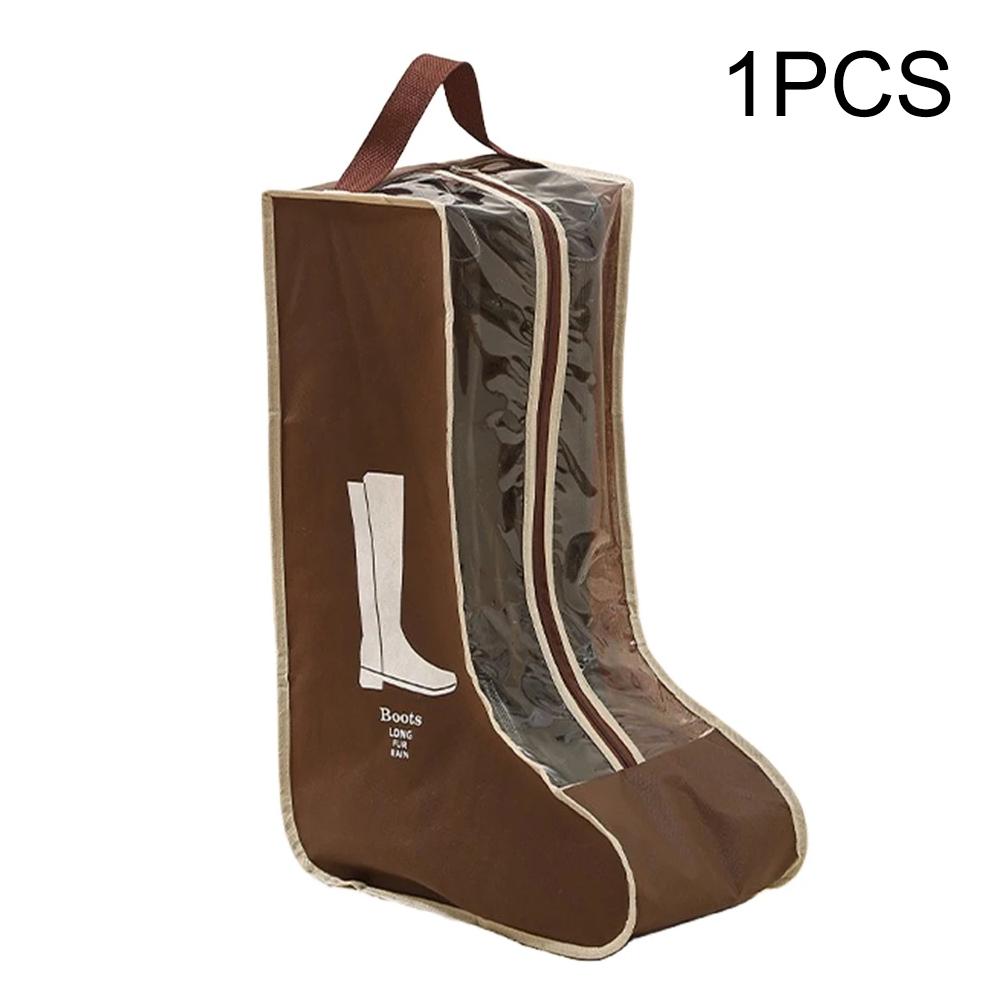 1pc/3pcs/5pcs Shoe Dust-Proof Bag, Travel Transparent Dust-Proof Shoe Cover, Large-Capacity Waterproof Portable Boot Storage Bag