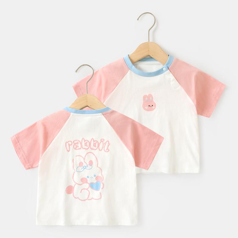 Baby Clothes Casual Short-sleeved T-shirts Summer Clothes Boys Girls Baby Children Children Summer Half-sleeved Tops