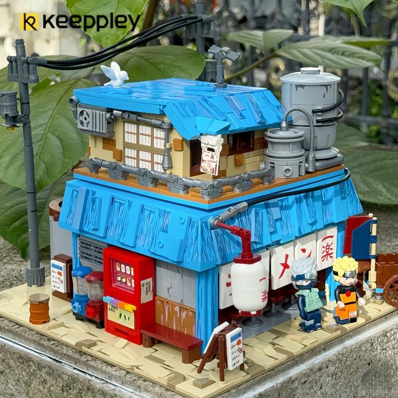 Keeppley Naruto Серия «Бриз» Зал лапши Илэ Строительные блоки для сборки Детские игрушки Коллекционная модель K20509