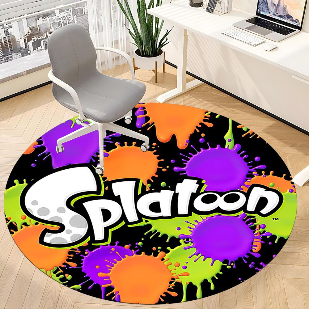 1pc Splatoon? Office Round Area Rug, Under Office Chairs Bedroom Living Room Home Decor, Room Deco, Available in Various Sizes237