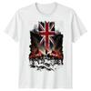 UK Battle Flag Mens T Shirt Union Jack T-Shirt Army Soldier Navy Britain Top