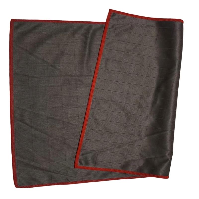 Набор из 3 чистящих полотенец из углеродного волокна, не оставляющих разводов. Многоцелевое использование для чистки автомобилей, окон, столешниц и полировки.