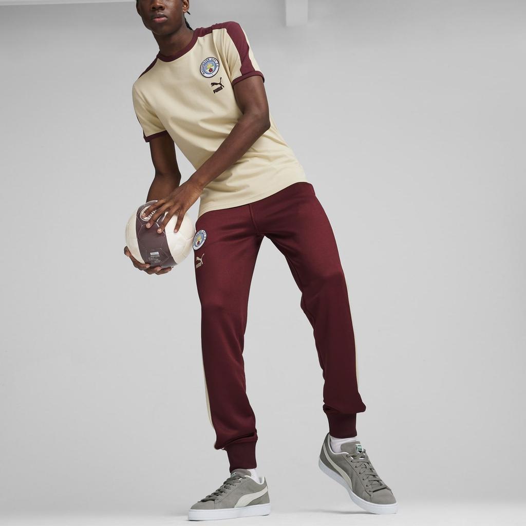 Puma Manchester City Year Of The Rabbit Collection Mcfc Ftblheritage T7 Tee Logo Round Neck Pullover Sports Short Sleeve T Shirt Men Tops 769495-18