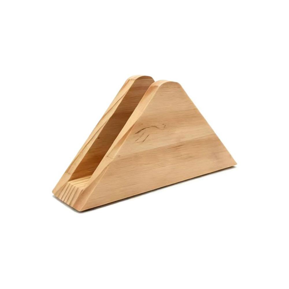 Elegant Wooden Tissue Holder Non-slip Bottom Wood Tissue Dispenser  Commercial Use