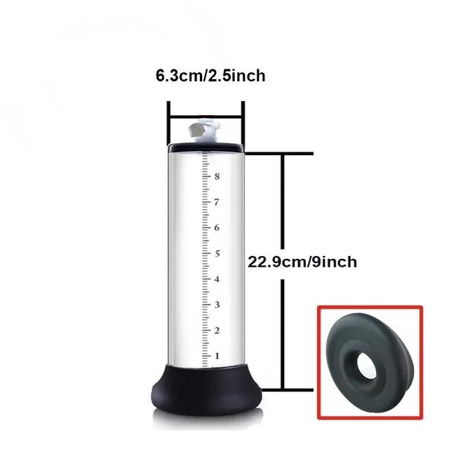 Мужской Вакуумный Насос для Увеличения Пениса Усилитель Увеличения Пениса Взрослая Секс-Игрушка для Мужчин Тренажер для Продления Эротические Продукты Вакуумный Цилиндр