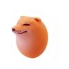 Creative Shibako Dog Egg Squishy Fidget Toy Realistic Egg Shape Desk Decor Shiba Inu Dog & Egg Union PU Slow Rebound Sensory Toy