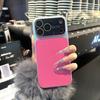 Luxury Matte Lychee PU Leather Texture Phone Case For iPhone 17 16 15 14 13 Pro Max Shockproof Bumper Large Window NonSlip Cover